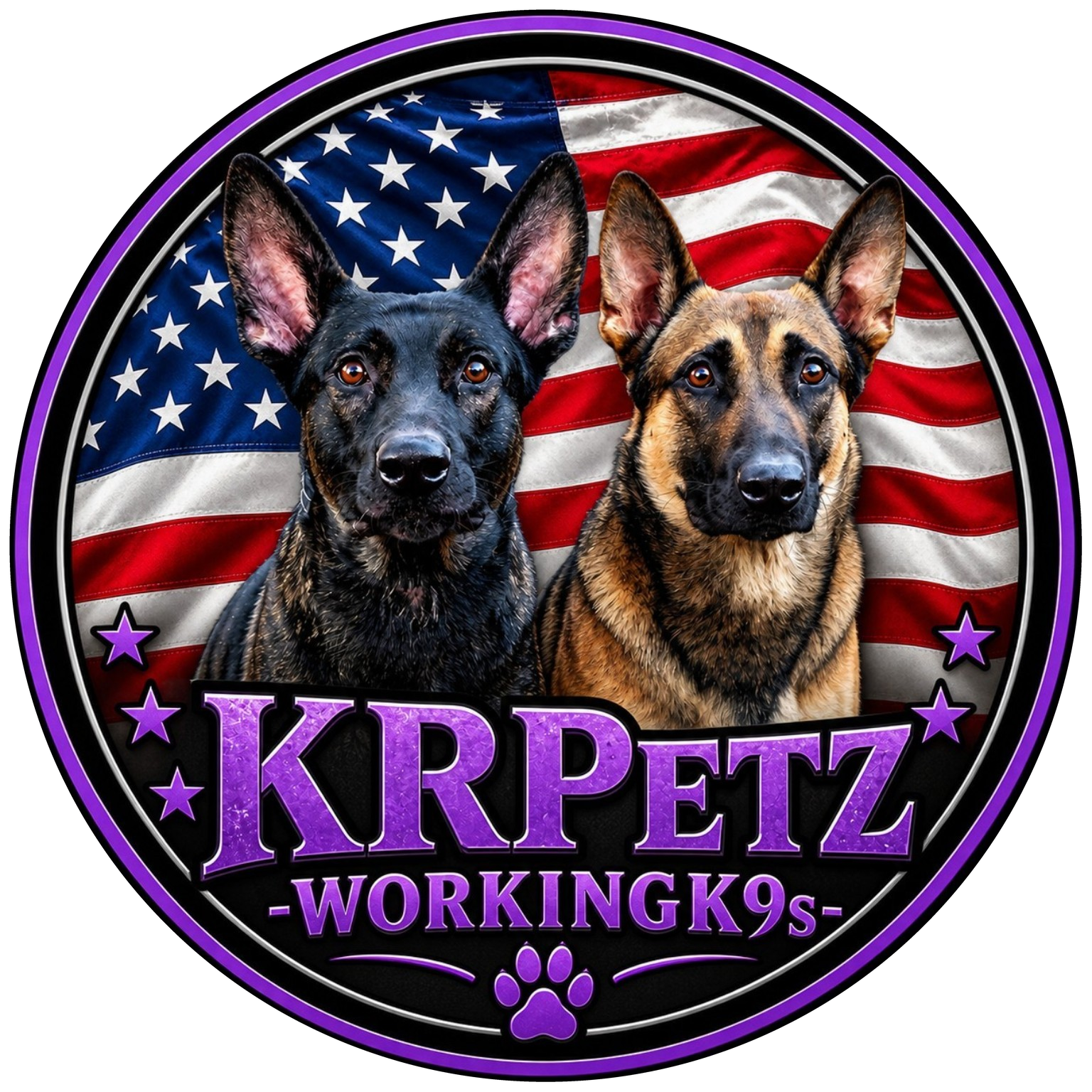 KRPetz Working K9s logo